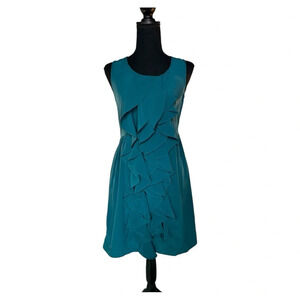 Ruffle Front Midi Dress Size Small